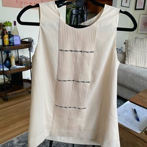 J. Crew Sleeveless Jewelled Blouse - Size 4